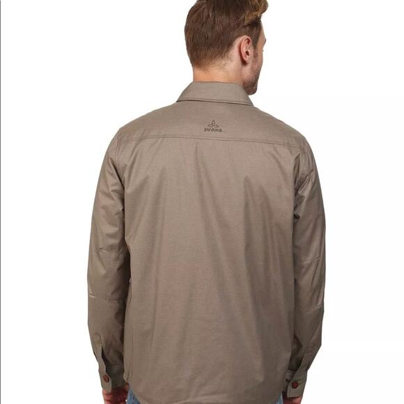 PRANA Mens Outerwear Zip Collar Jacket Double Water Repellent - Picture 4 of 5